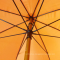 Bright ford golf orange army umbrella corporation, paraguas de golf con mango de bambú de palo de madera de calidad de 60 `` 16 mm de colores sólidos